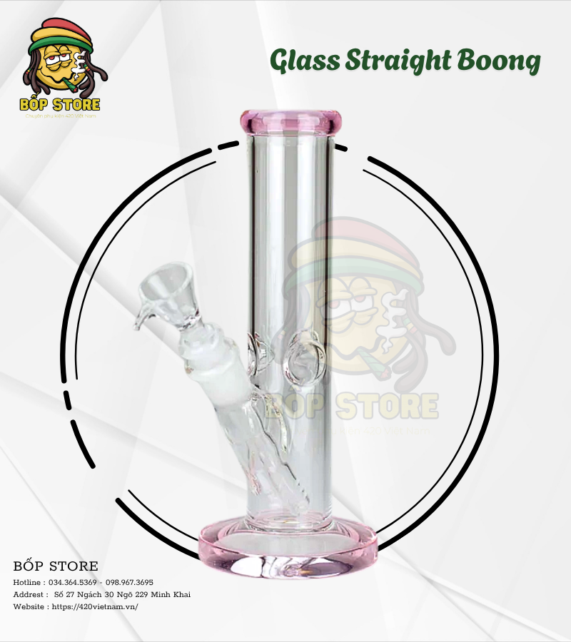 Boong Thủy Tinh Glass Straight