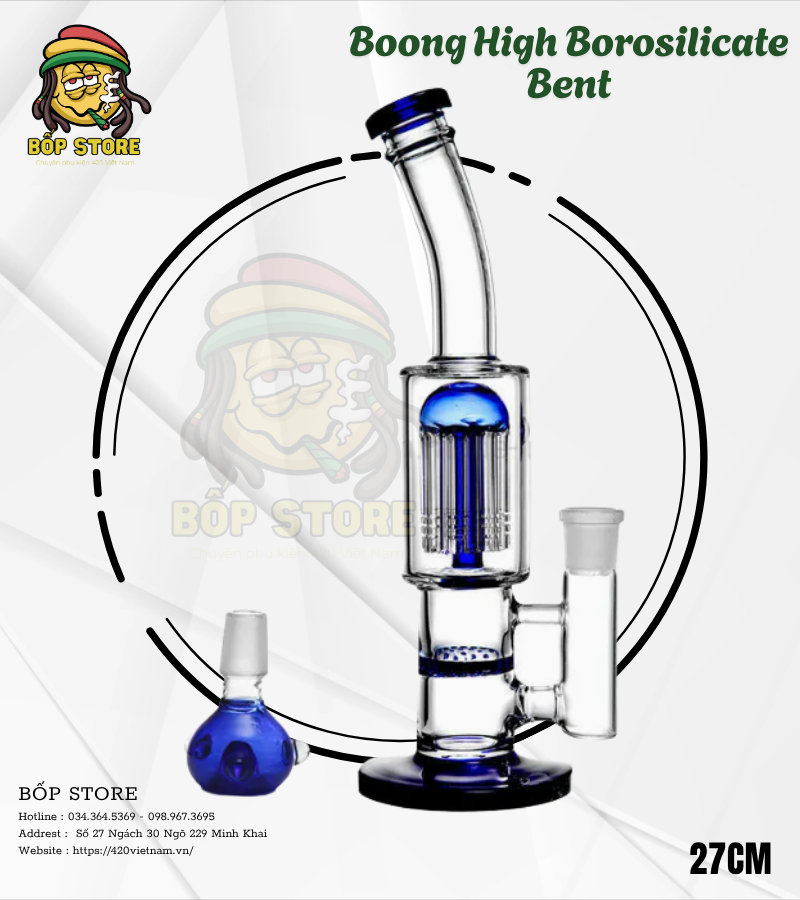Boong Thủy Tinh High Borosilicate Bent