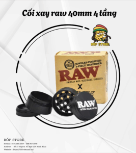 CỐI XAY RAW 40MM 4 TẦNG