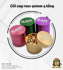CỐI XAY RAW 40MM 4 TẦNG