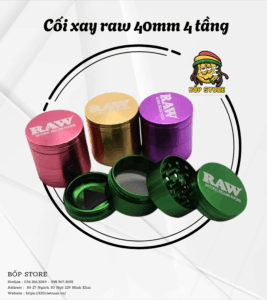 CỐI XAY RAW 40MM 4 TẦNG