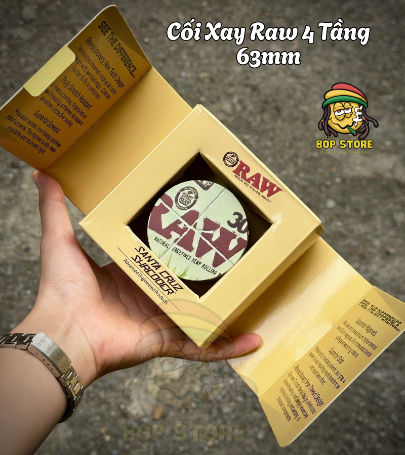 Cối Xay Raw 4 Tầng 63mm