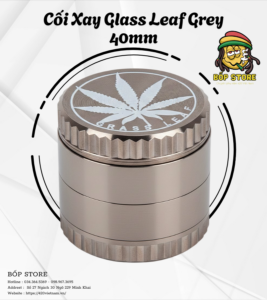 Cối Xay Glass Leaf Grey 40mm
