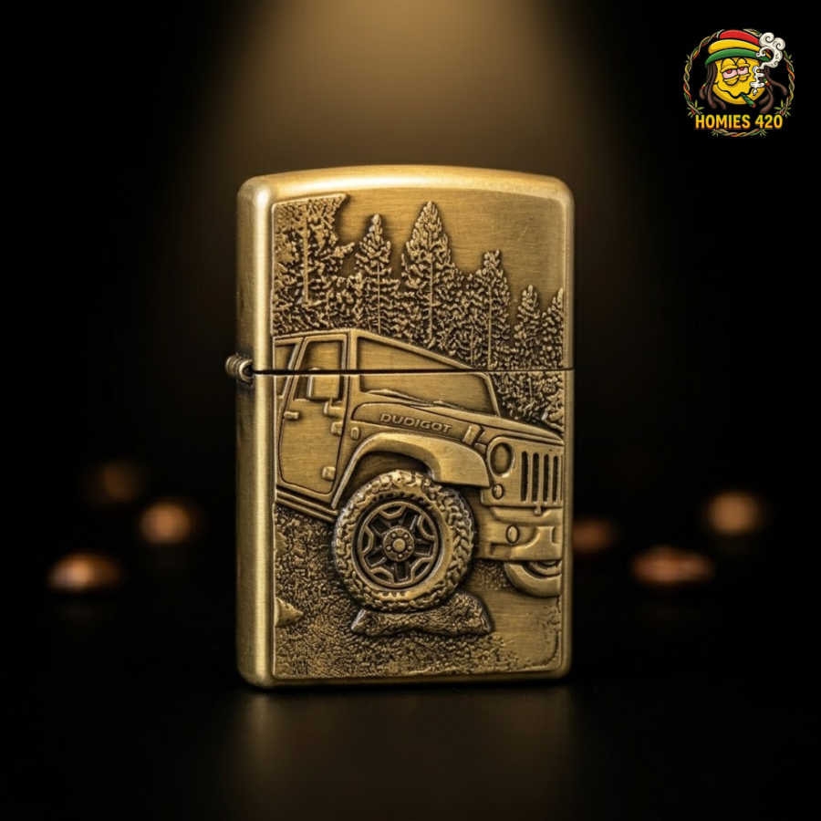 Bật Lửa Đồng Khắc "Off-Road Legend