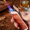 Bật Lửa Khò 3 Tia Honest Wood & Carbon
